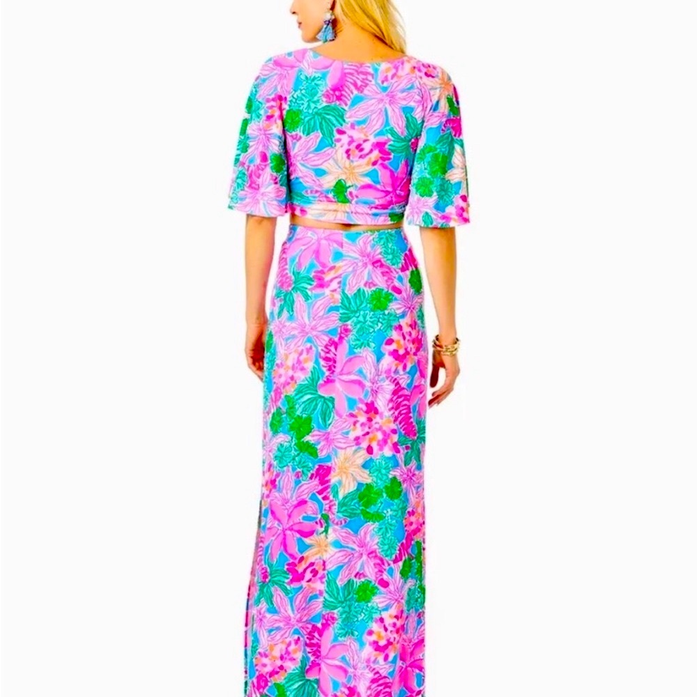 RARE!! Lilly Pulitzer Women’s Maxi 2 Piece Set HTF! Holy Grail 💖 - Picture 5 of 11